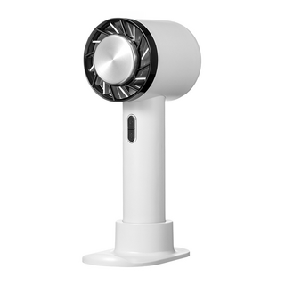 CYKE USB製冷手持風扇 半導體桌面渦輪冰敷風扇 便攜隨身降溫風扇 手機支架小風扇, 白色, CYKE-622