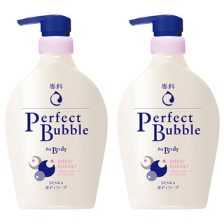 SENKA 專科 超微米完美泡泡沐浴乳 甜蜜花果香, 500ml, 2瓶