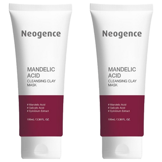 Neogence 杏仁酸毛孔深層清潔泥膜, 5分鐘速淨, 100%地中海火山泥, 2條, 1入