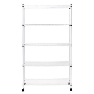 comet 不鏽鋼置物架, 白色, 5層