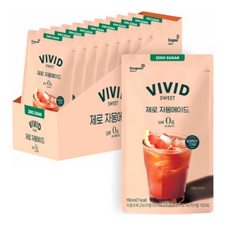 vividsweet 無糖葡萄柚氣泡飲, 10包, 190ml