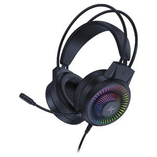 KTnet 廣鐸 GM1000 全罩式電競LED耳機麥克風 50mm單體 動態立體聲, 黑色