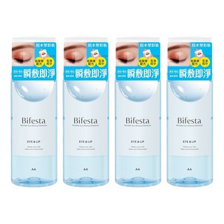 Bifesta 碧菲絲特 溫和即淨眼唇卸妝液, 防水眼唇適用，含維他命B和E，清爽保濕, 145ml, 4件