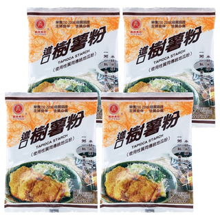 義峰食品 樹薯粉 200g 可用於中西料理 炸魚、炸雞等油炸物, 4包