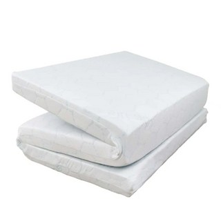 LOHAS 樂活家居 天絲三折透氣床墊－舒適 收納方便, 3.5尺, 8cm, 白色