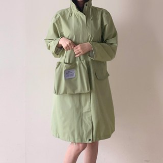 KKAEBIDA 馬卡龍色露營高爾夫騎行雨衣 + 便攜袋