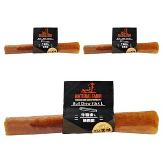 NATURAL FARM 自然牧場 牛腱棒 L 耐嚼潔牙 天然牛肉風味, 牛腱, 20g, 3支
