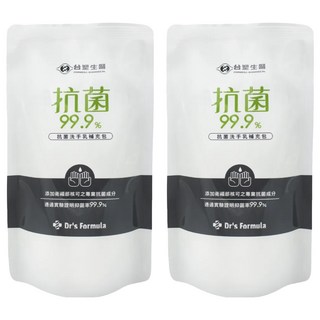 台塑生醫 Dr's Formula 抗菌洗手乳補充包, 400g, 2包