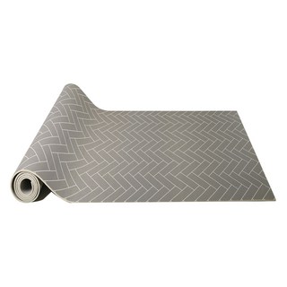mom&maum 防滑降噪地墊, 100 x 200 x 1.2cm, 灰色人字款