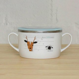 STENLOCK 史丹利 Alps Farm Friends聯名不鏽鋼泡麵碗 650ml, 混色, 1組