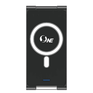 o-one 3+1多功能無線充電座 單座 支援iPhone Apple Watch AirPods系列 可360°旋轉, 黑色, 1盒