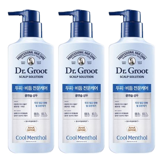 Dr.Groot 健髮專家控油去屑洗髮精 無添加矽靈和人工色素, 400ml, 3瓶