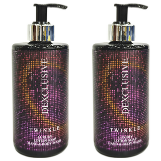 DEX 私密香水沐浴露 廣藿香梔子花 400ml - 奢華乳液皂，手部和身體清潔, 2瓶