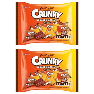 롯데웰푸드 미니 크런키, 171g, 2개