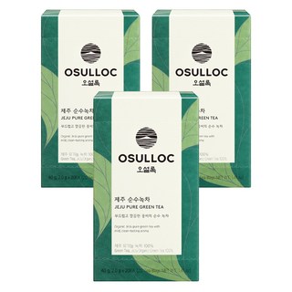 오설록 제주 순수녹차, 2g, 20개입, 3개