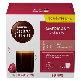 네스카페 돌체구스토 아메리카노 캡슐커피, 8.3g, 12개입, 1개