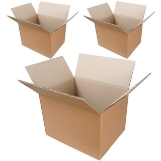 코멧 우체국 규격 종이 택배박스, 브라운, 3개