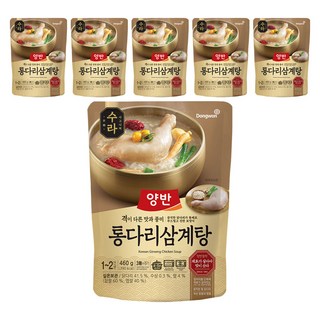 양반 수라 통다리 삼계탕, 460g, 6개