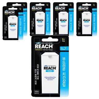 REACH 麗奇 潔牙線 含蠟無味, 183m, 1個, 6盒