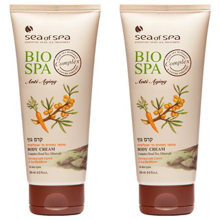 Sea of Spa 胡蘿蔔沙棘油體霜 180ml 豐富維生素滋養修護肌膚, 2條