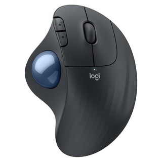 logitech 羅技 ERGO 軌跡球滑鼠, M575S, 石墨黑