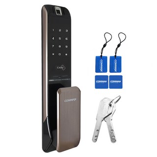COMMAX 康邁世 指紋辨識推拉式COMMAX電子門鎖 含2支緊急鑰匙 CDL-240P