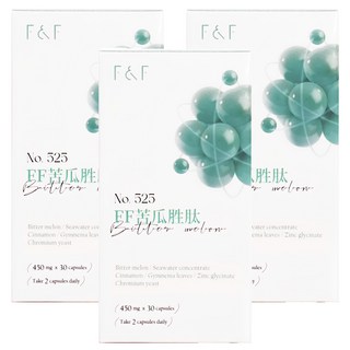 FAST&FREE 苦瓜胜肽膠囊 450mg, 30顆, 3罐