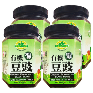 味榮 有機濕豆鼓 小, 200g, 4罐