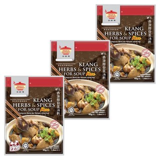 TEAN'S GOURMET 田師傅 吧生香濃肉骨茶湯料包 馬來西亞傳統風味, 40g, 3包