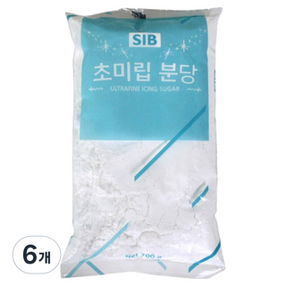 SIB e-home烘焙 超細微粒糖粉, 700g, 6個