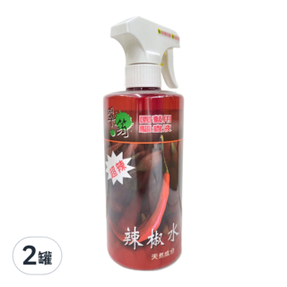 翠筠 超辣辣椒水 驅蟲液, 500ml, 2罐