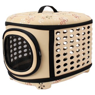 捷華 EVA寵物外出籠 米色, 大號(46 x 35 x 30cm), 1個