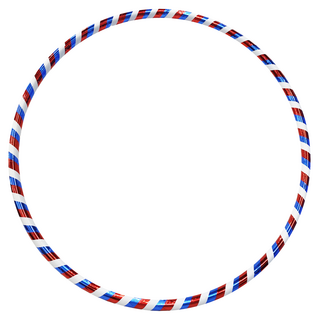 SUCCESS 成功 音律彩虹呼拉圈 加重型 外徑約100cm, 藍色 + 白色 + 紅色, 1個