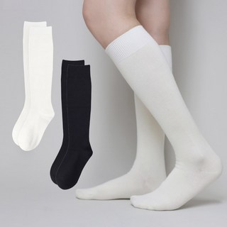 Izileg 女性冬季柔軟高級羊毛素色長襪 2雙組