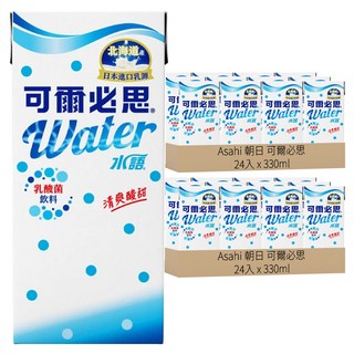 朝日可爾必思水語乳酸菌飲料 90年乳酸菌歷史 低熱量零脂肪 清爽酸甜 口感獨特, 330ml, 48入