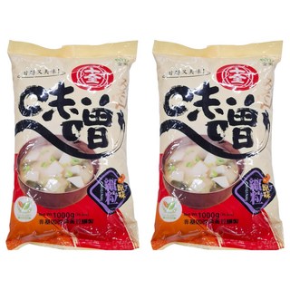 十全 原味味噌 非基因改造黃豆釀製, 1kg, 2包