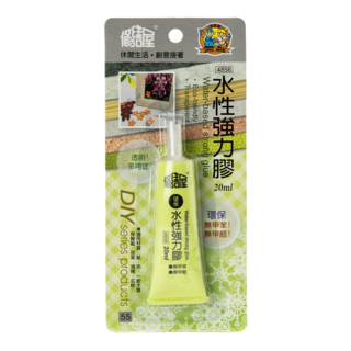 國森 修繕屋 4856水性強力膠20ml 環保無毒透明快乾 適用紙張布料木材, 1入