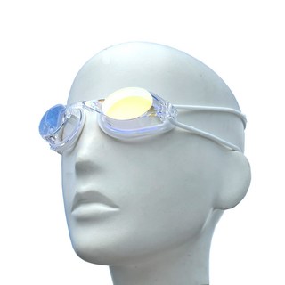 ButterFly Fish 蝴蝶魚 鏡世界 競速鍍膜防霧泳鏡 BFSG2502, 白色, 1個