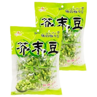 Chiao-E 巧益 三角包芥末豆 (毛重125g) 豌豆酥 獨立包裝 台灣零食, 110g, 2入
