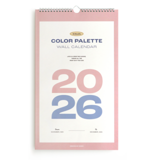ICONIC 2026 Palette壁掛月曆海報, 1個, 混合顏色