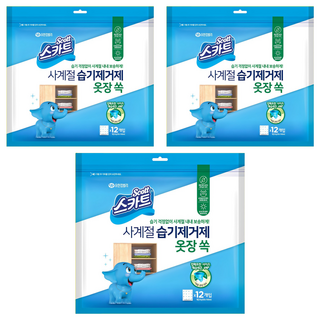 Scott 可麗舒 四季櫥櫃專用除濕劑 12個裝, 30g, 3包