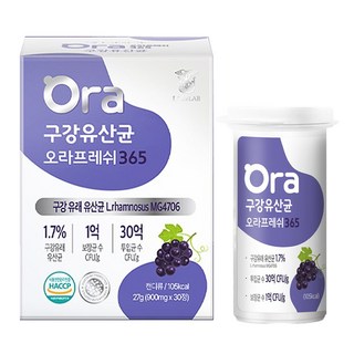 랩온랩 구강유산균 오라프레쉬 365 27g, 30정, 1개