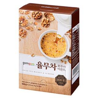 gomgom 杏仁核桃薏仁茶隨身包, 18g, 50條, 1盒