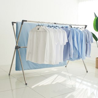 코멧 홈 프리미엄 원터치 확장형 이불건조대, 실버 + 다크그레이