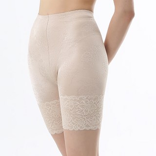 Cary Lucy 彈力網紗提花七分長版塑身褲