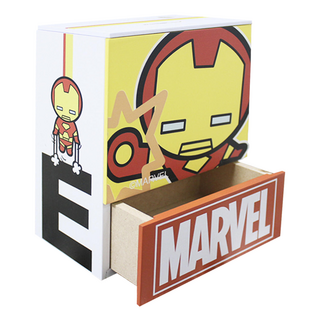 MARVEL 漫威 木製鋁箔存錢收納盒 DOMK1005, 鋼鐵人, 1個