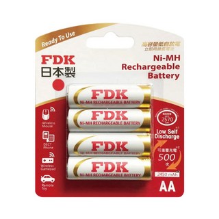 FDK 3號低自放鎳氫電池, 4顆, 1組