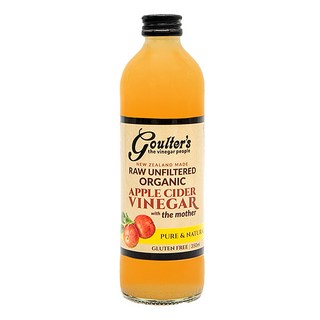 goulter's Vinegar 紐西蘭有機蘋果醋 未過濾, 350ml, 1瓶