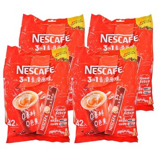 NESCAFE 雀巢咖啡 三合一 香滑原味, 15g, 42條, 4袋