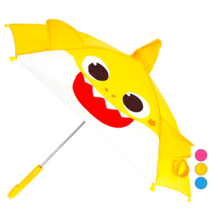 pinkfong 碰碰狐 鯊魚寶寶立體 40可視兒童雨傘 MUPFU10029